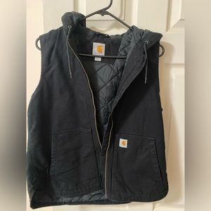 Carhartt Washed Duck Insulated Hooded Vest